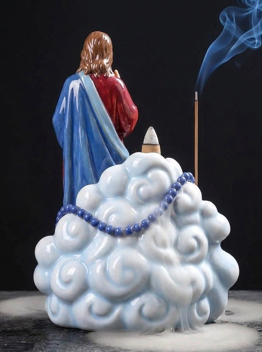 Pebetero Sagrado Corazón de Jesús visto desde atrás